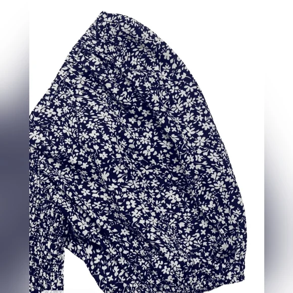 Jumpsuit Ditsy Floral Puff Sleeve - Picture 6 of 6